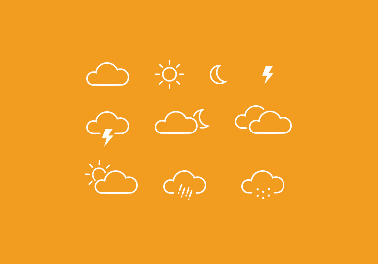 10 WEATHER ICONS