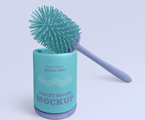 2 Free Toilet Brush Mockups