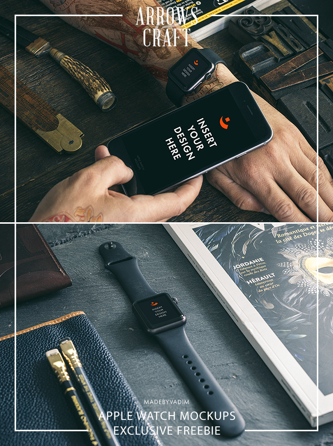 2 Hip Apple Watch Mockups