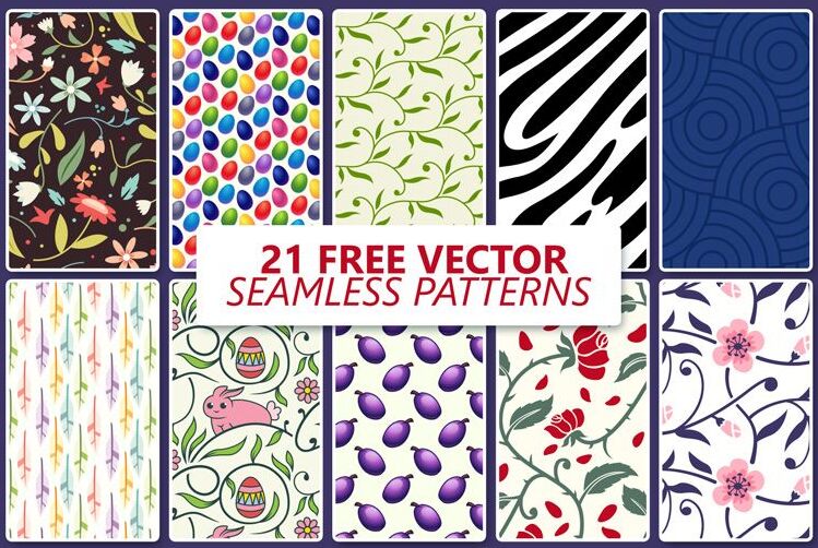 20 Free Vector Seamless Patterns