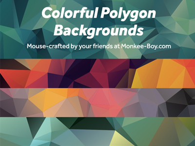 25 Colorful Polygon Backgrounds