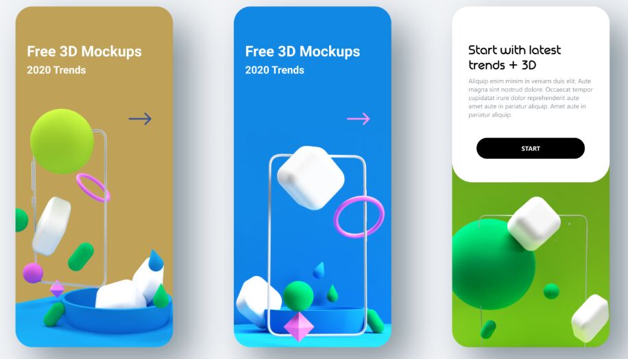 3D Models For App Design