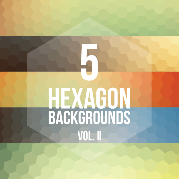 5 Hexagon Backgrounds Vol. II