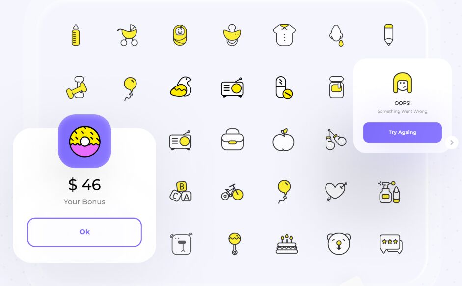 56 Children Icons For Figma