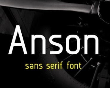 A Free Sans Serif Font - Anson
