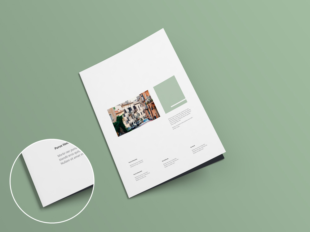 A4 Bi-fold Brochure Mock-up V1.0