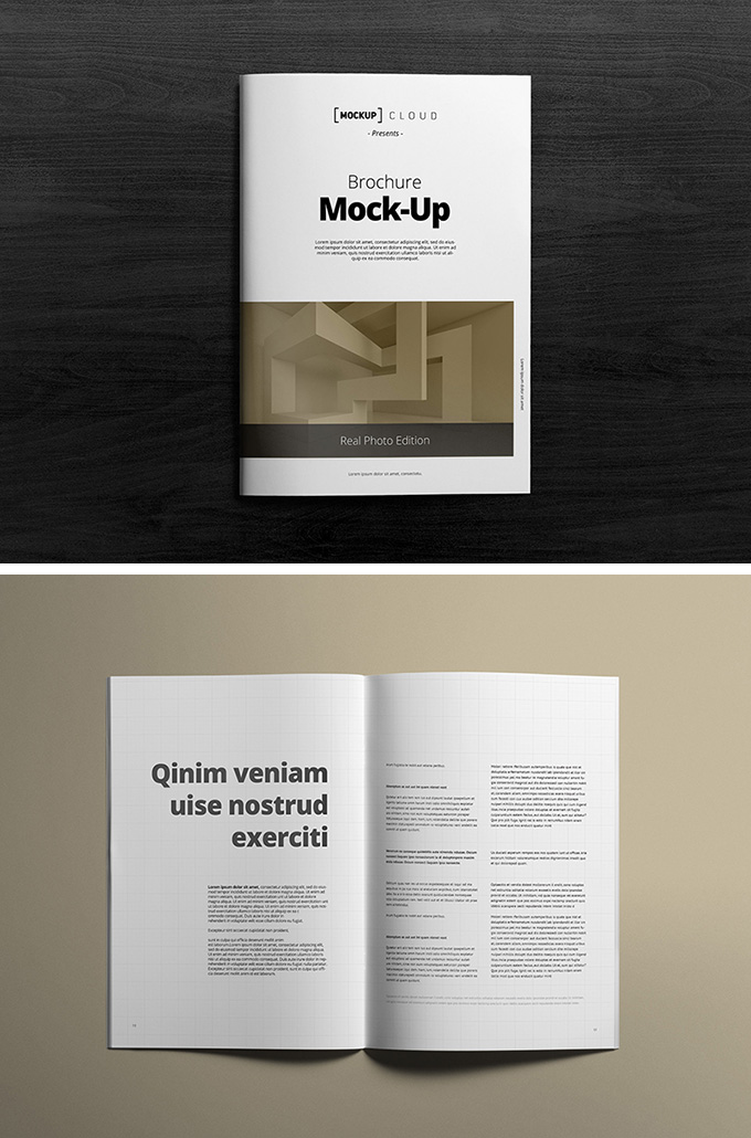 A4 Brochure Mockups vol1