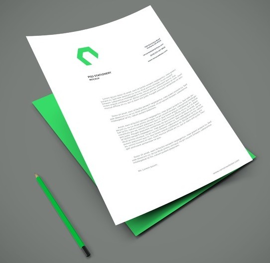 A4 Paper PSD Mockup