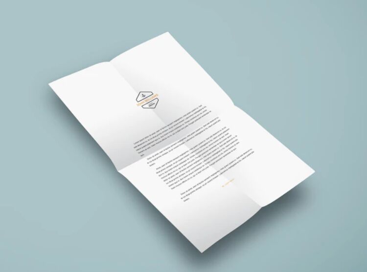 A4 Paper PSD Mockup