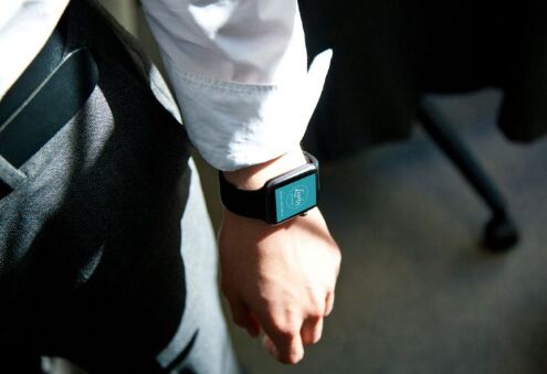 Apple Watch on man’s hand