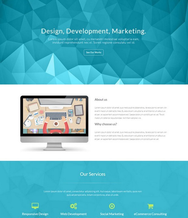 Ascend – Free One Page Bootstrap Template