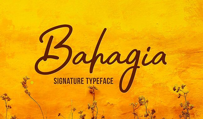 Bahagia Typeface