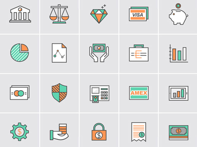 Bank & Money Icons