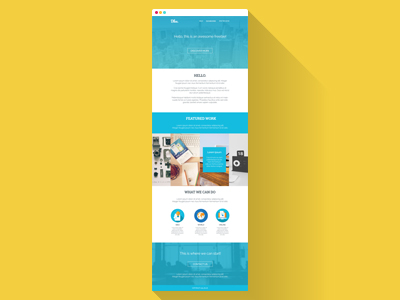 Blue Landing Page