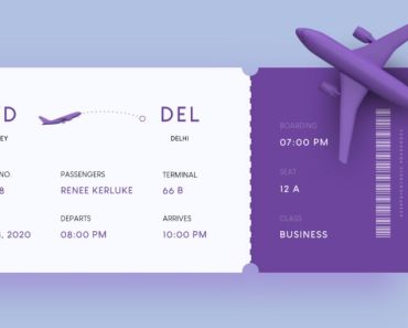 Boarding Pass UI Design For Adobe XD