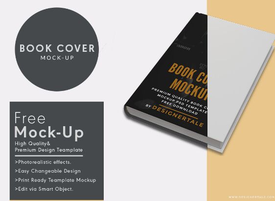 Book Cover Mock Up Psd Template