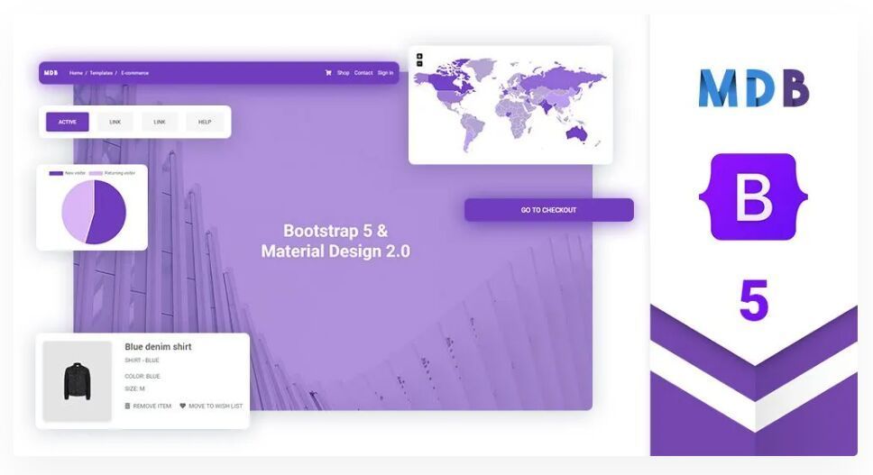 Bootstrap 5 & Material Design 2.0 UI KIT