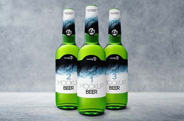 Bottle Beer Free PSD MockUp-min