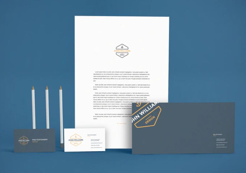 Branding Stationery PSD Mockup