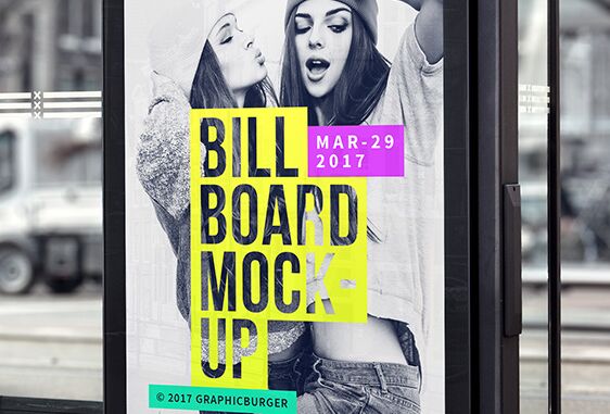 Bus Stop Billboard MockUp #2