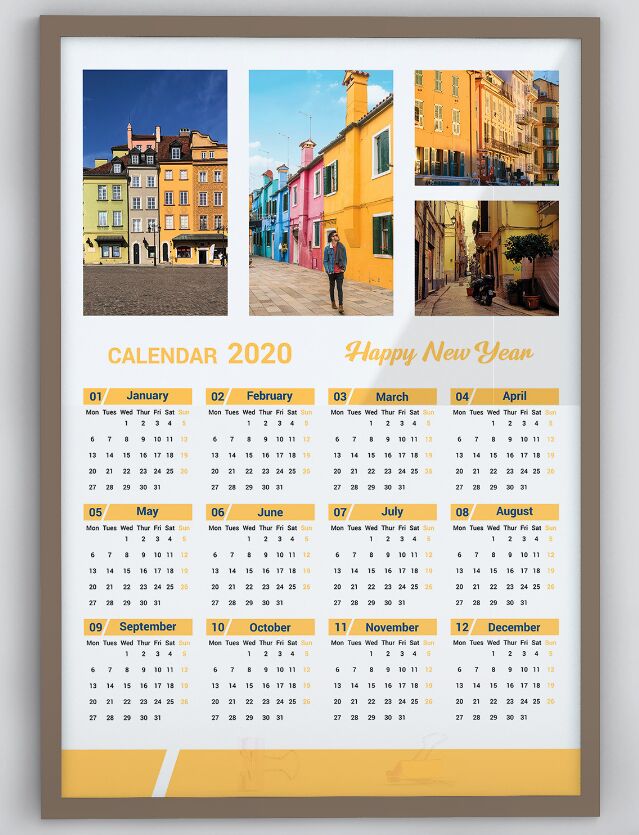 Calendar Template Vector