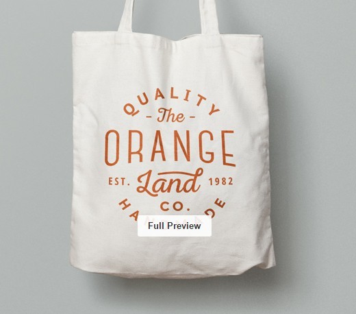 Canvas Tote Bag MockUp