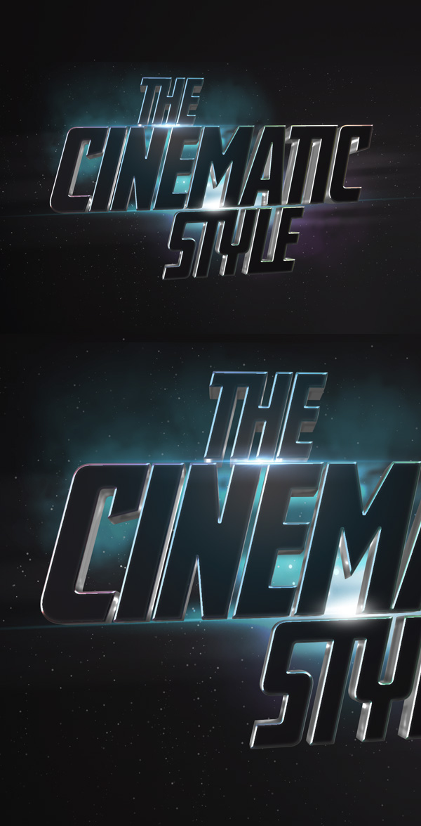 Cinematic 3D Text Effect