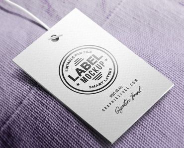 Clothing Tag Label Mockup