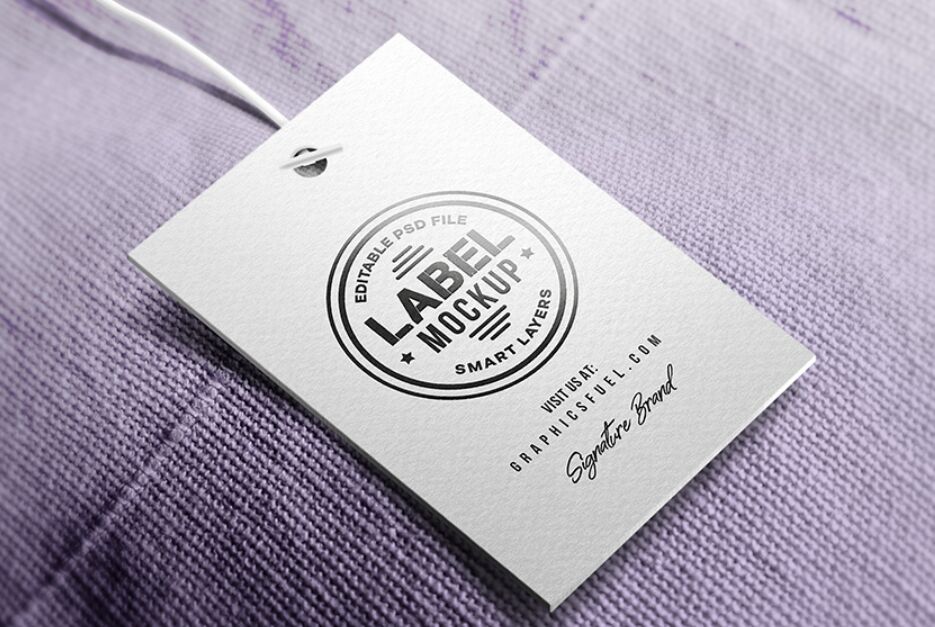 Clothing Tag Label Mockup