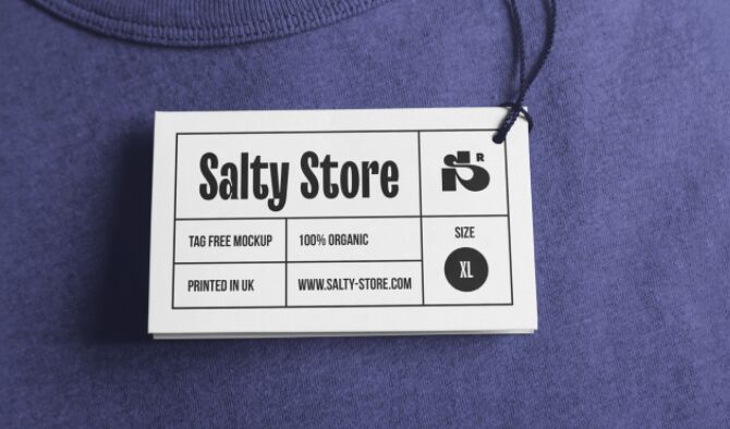 Clothing Tag Mockup