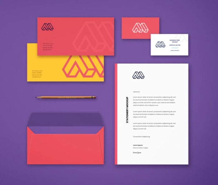 Corporate Stationery PSD Mockup