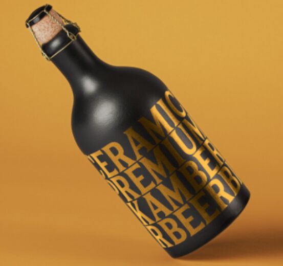 Dark Psd Bottle Mockup