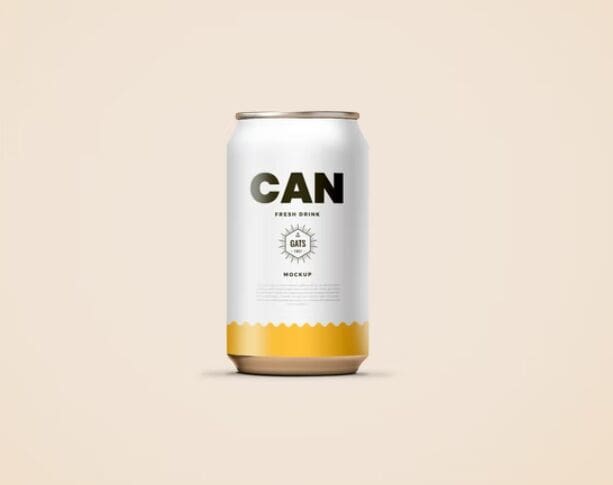 Drink PSD Can Mockup