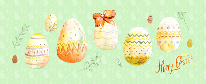 Easter Eggs Set