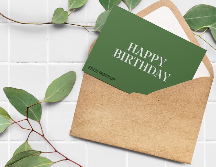 Elegant Greeting Card Mockup