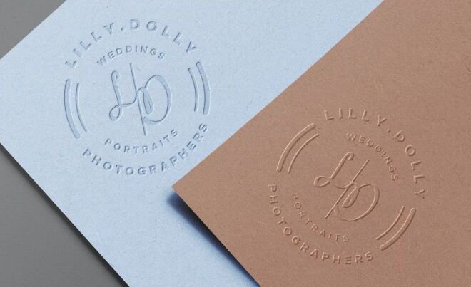 Embossed Paper Logo Mockups