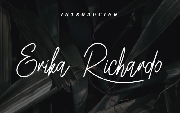 Erika Richardo Script Font