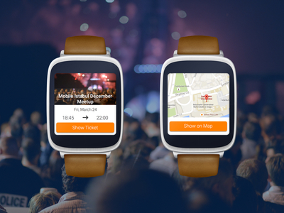 Eventbrite Android Wear Concept Design