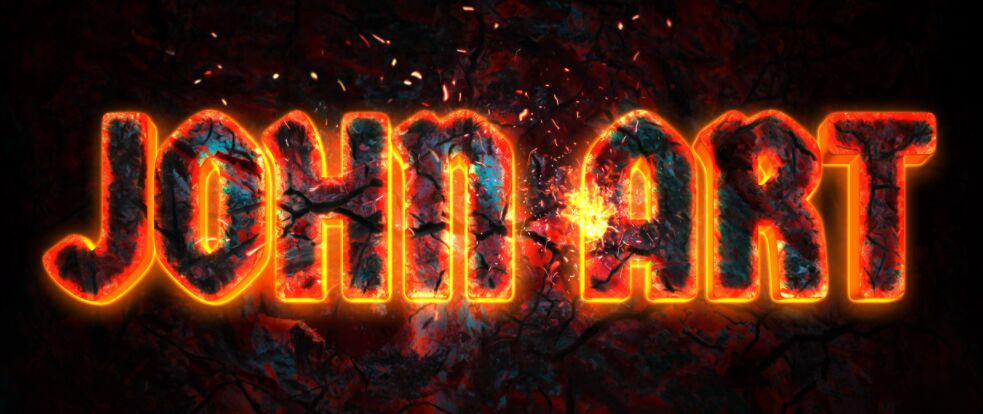 Fire Effect Text PSD