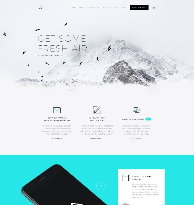 Fjord Landing Page