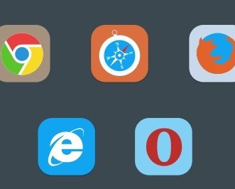 Flat Browser Icons