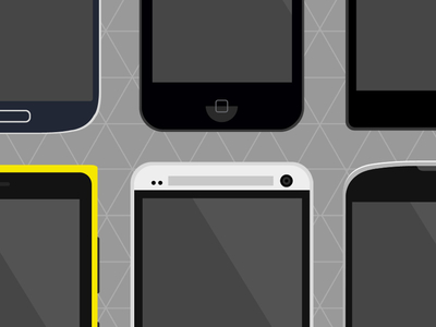 Flat Phones - PSD Freebie