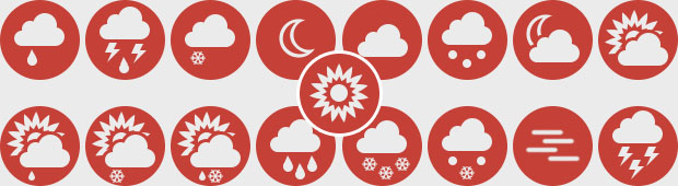 Flat Weather Icons