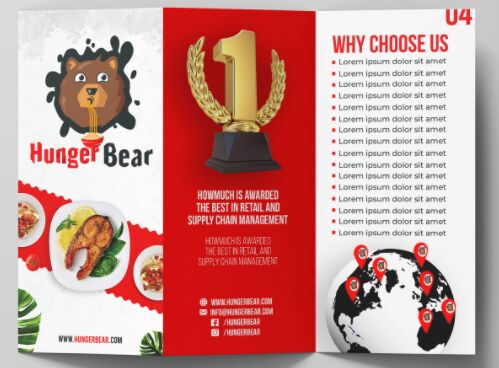 Food Brochure Mockup
