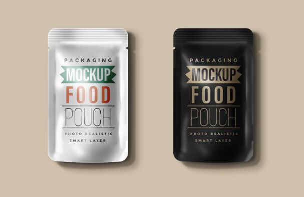 Food Packaging Pouch Mockup