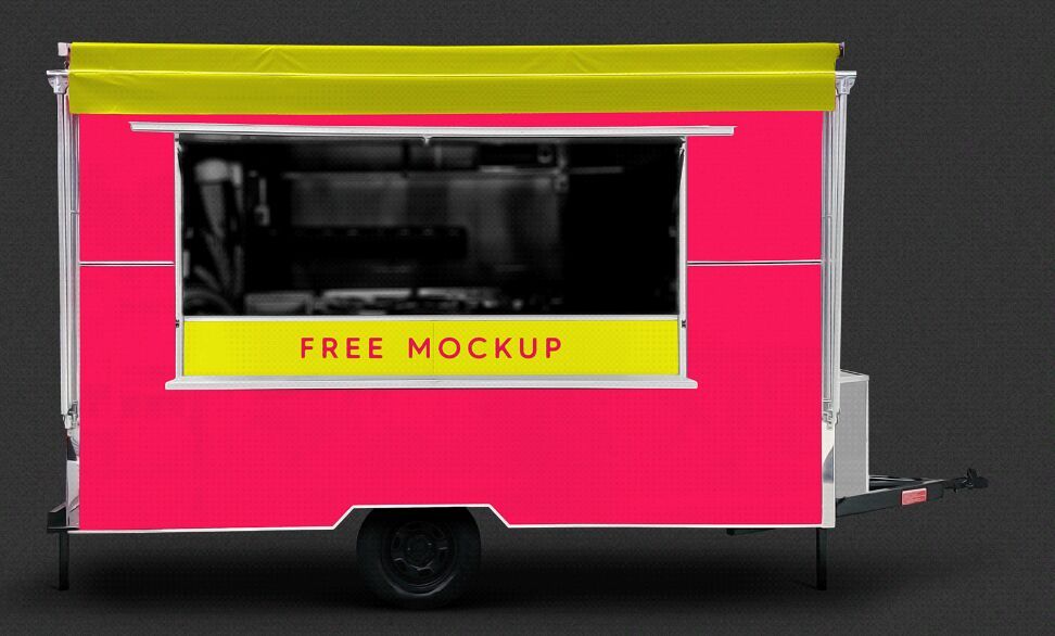 Food Truck PSD Mockup