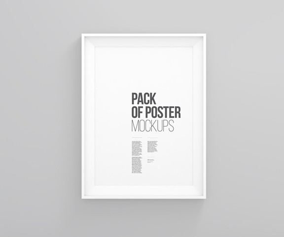 Free A3 Poster Frame Mockups