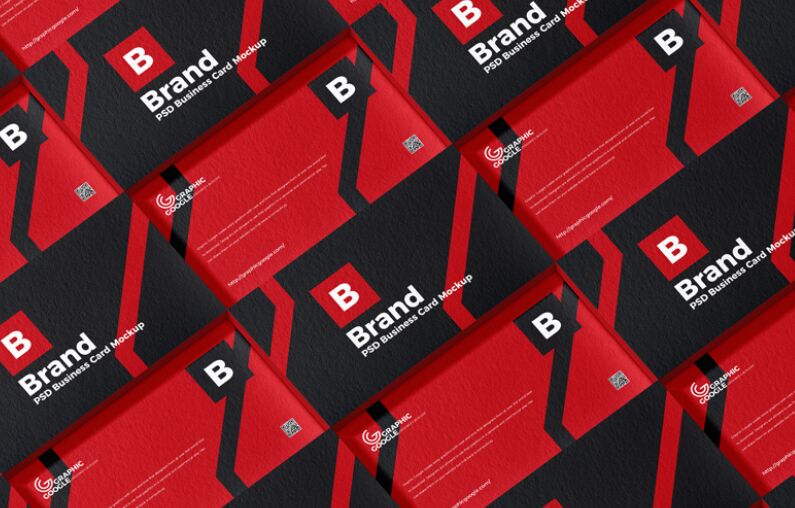 Free Brand PSD Business Card Mockup