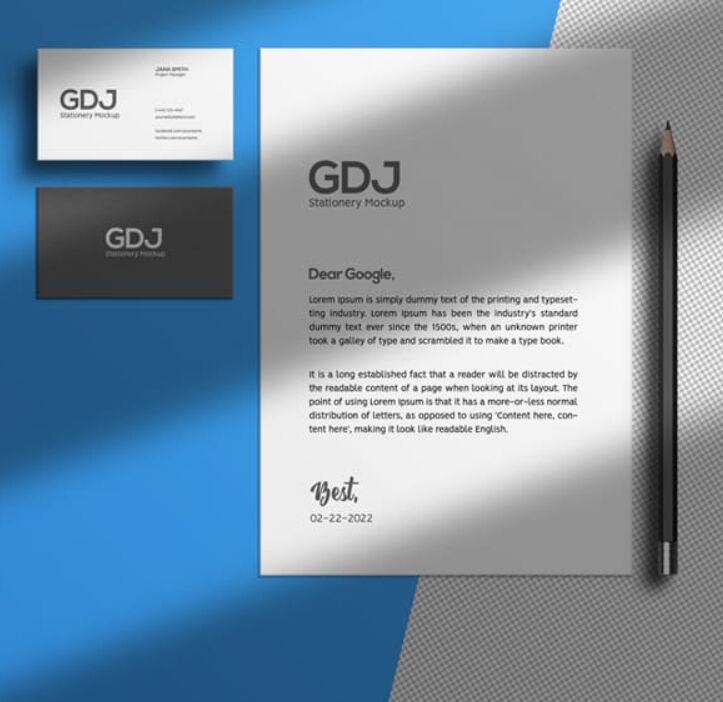 Free Branding Stationery Mockups PSD