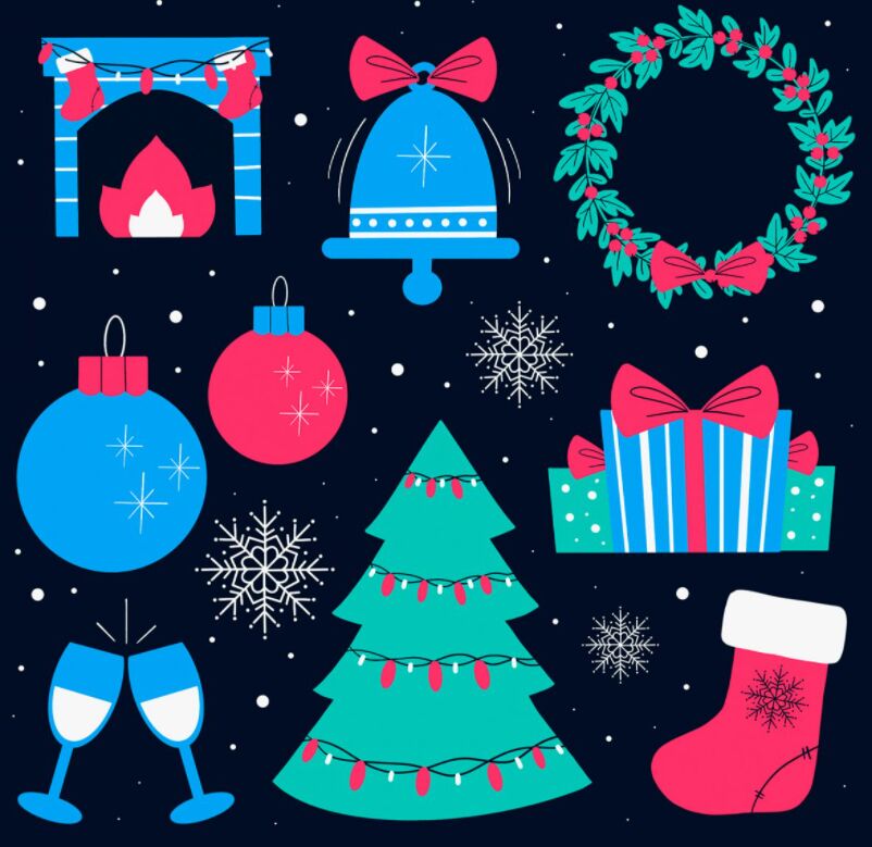 Free Christmas Illustration Set